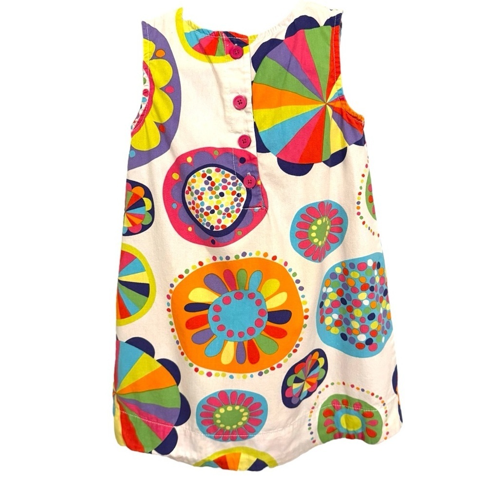 Carter’s 5 Retro Rainbow Circle Cotton Dress - Picture 2 of 5